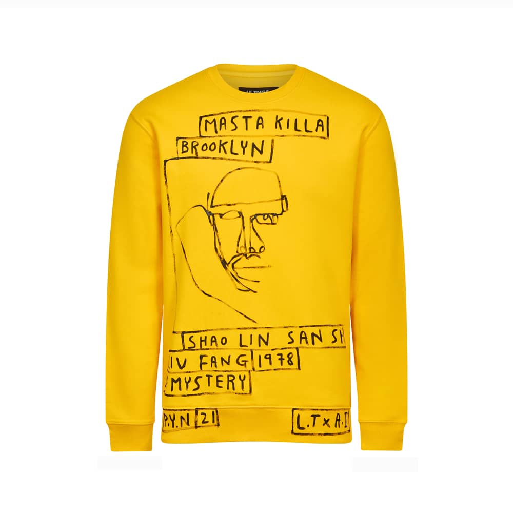 Fashion jumper in yellow, ghost mannequin
